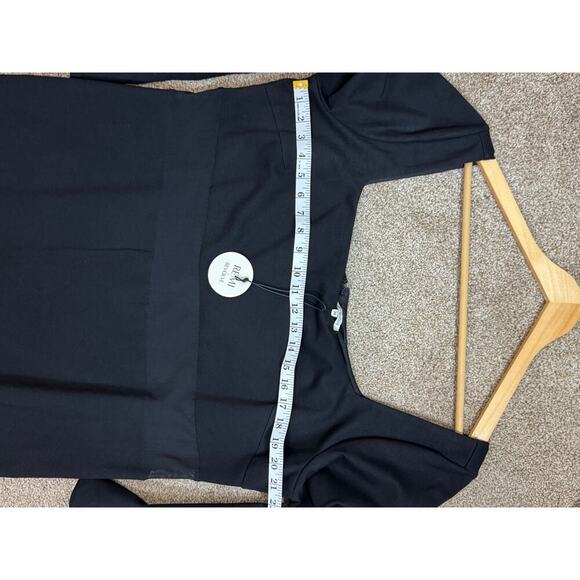 REMI x REVOLVE Jamie Midi Dress in Black Long sleeve Square Neck Midi Plus 2X - Picture 11 of 12